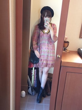 「WEAR文化祭」｜☺︎さん（レディース・156cm）の秋コーディネート