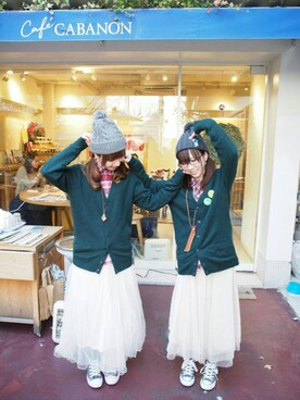 「アイテム（おもちゃ、その他）」を使った、☺︎さん（レディース・156cm）の冬コーディネート