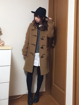 「フユコーデ」｜「アイテム（ワンピース/ドレス）」を使った、☺︎さん（レディース・156cm）の冬コーディネート