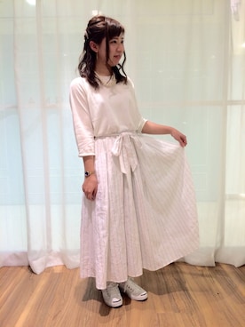 「AS KNOW AS de base（アズノゥアズドゥバズ）のアイテム」を使った、annatokochan♡さん（レディース・156cm）の春コーディネート