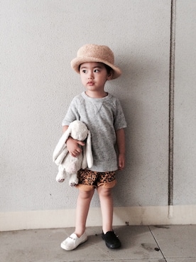 「CONVEX（コンベックス）のアイテム」を使った、Pipit☺︎さん（キッズ・90cm）の夏コーディネート