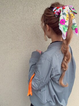 「アイテム（ブルゾン）」を使った、中谷愛さん（レディース・158cm・20代）の秋コーディネート