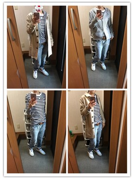 「Honeys（ハニーズ）のアイテム（ダウンジャケット/コート）」を使った、himamaru。さん（レディース・152cm）の秋コーディネート