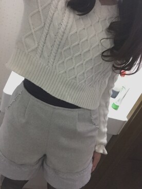 「LODISPOTTO（ロディスポット）のアイテム（パンツ）」を使った、みほりんさん（レディース・153cm）の秋コーディネート