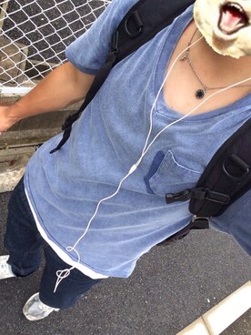 「Marc by Marc Jacobs（マークバイマークジェイコブス）のアイテム（アクセサリー）」を使った、UKさん（メンズ・171cm）の春コーディネート