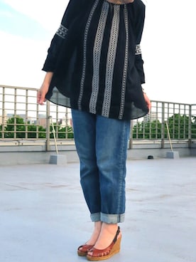 「BEAMS BOY（ビームスボーイ）のアイテム（シャツ/ブラウス）」を使った、Esmeralda（エスメラルダ）さん（レディース・160cm）の春コーディネート