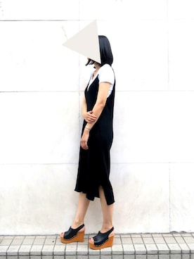 「mio notis（ミオノティス）のアイテム（サンダル）」を使った、Esmeralda（エスメラルダ）さん（レディース・160cm）の夏コーディネート