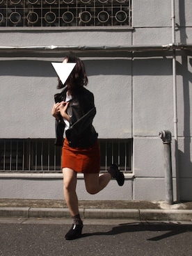 「アイテム（ブーティ）」を使った、Esmeralda（エスメラルダ）さん（レディース・160cm）の秋コーディネート