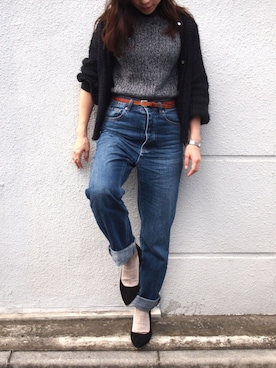 「BONTRE（ボントレ）のアイテム」を使った、Esmeralda（エスメラルダ）さん（レディース・160cm）の秋コーディネート