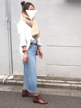 「BONTRE（ボントレ）のアイテム」を使った、Esmeralda（エスメラルダ）さん（レディース・160cm）の秋コーディネート