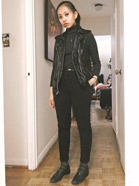 「Abercrombie&Fitch（アバークロンビーアンドフィッチ）のアイテム（ベスト）」を使った、Tiffany  |  티파니さん（レディース・157cm）の春コーディネート