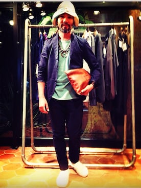 BEAMS BUYER TANY 谷篤人さん（メンズ・168cm）の夏コーディネート