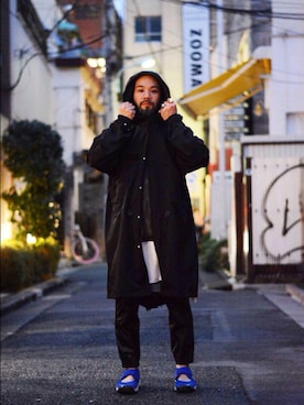 「International Gallery BEAMS（インターナショナルギャラリービームス）のアイテム（モッズコート）」を使った、BEAMS BUYER TANY 谷篤人さん（メンズ・168cm）の春コーディネート