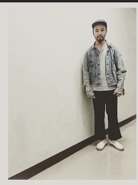 「アイテム（モカシン/デッキシューズ）」を使った、BEAMS BUYER TANY 谷篤人さん（メンズ・168cm・30代）の夏コーディネート
