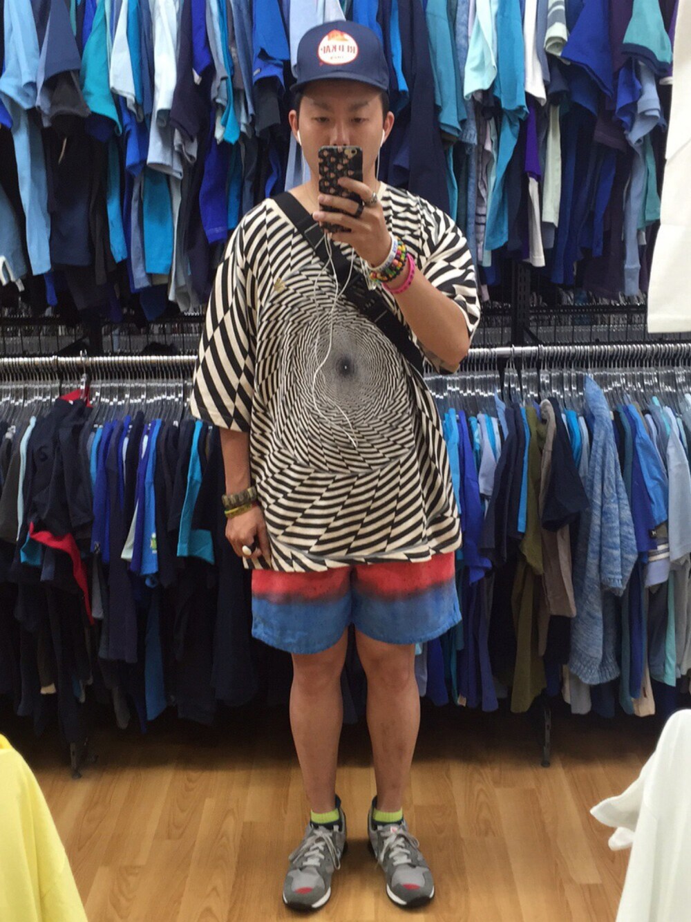 「ALDIES、Red Kap、le coq sportif、MOWGLI SURF」｜「MOWGLI SURFのMOWGLI SURF/モーグリサーフ　OPEL EYES SHORTS　(4040)（その他パンツ、その他）」を使った、jjtsbさん（メンズ・168cm）の夏コーディネートの1枚目の写真