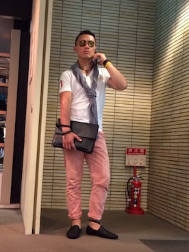 「セレブ風」｜ヒロユキさん（メンズ・175cm）の夏コーディネート