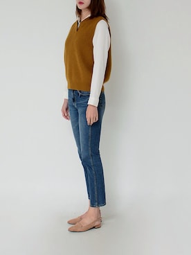 「アイテム（ドレスシューズ）」を使った、SINOWSさん（レディース・173cm）の秋コーディネート