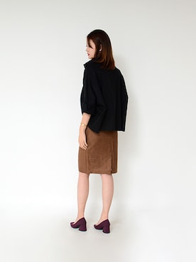 「アイテム（パンプス）」を使った、SINOWSさん（レディース・173cm）の秋コーディネート