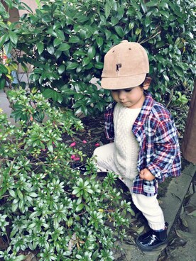 「babyGAP（babyGAP）のアイテム（シューズ）」を使った、uru*さん（キッズ・80cm）の秋コーディネート