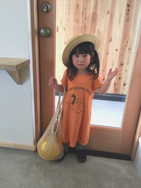 「フェリシモキッズ（フェリシモキッズ）のアイテム（ワンピース/ドレス）」を使った、uru*さん（キッズ・80cm）の夏コーディネート