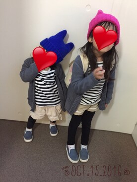 ❁さん（キッズ・100cm）の秋コーディネート