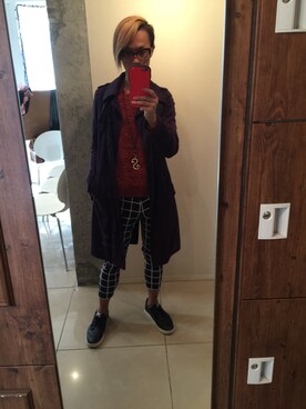 「SLY（スライ）のアイテム（トレンチコート）」を使った、SOUさん（メンズ・168cm）の秋コーディネート