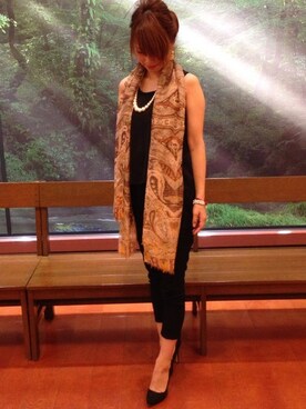 「BLISS POINT（ブリスポイント）のアイテム（つなぎ/オールインワン）」を使った、Naoさん（レディース・169cm）の秋コーディネート