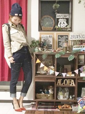 「Abel（アベル）のアイテム」を使った、Naoさん（レディース・169cm）の秋コーディネート