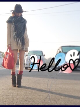 「Abel（アベル）のアイテム」を使った、Naoさん（レディース・169cm）の冬コーディネート