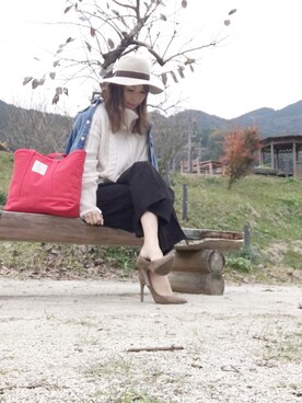 「Frederick（フレデリック）のアイテム（トップス）」を使った、Naoさん（レディース・169cm）の冬コーディネート