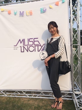 「THIERRY LASRY（ティエリーラスリー）のアイテム」を使った、Joohee Parkさん（レディース・165cm）の夏コーディネート