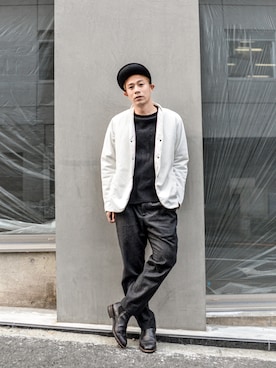 「ACNE（アクネ）のアイテム」を使った、ICCHOさん（メンズ・170cm）の秋コーディネート