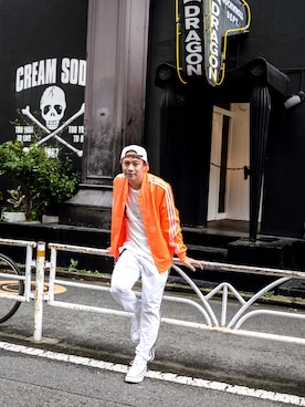 「adidas Originals（アディダスオリジナルス）のアイテム（ブルゾン）」を使った、ICCHOさん（メンズ・170cm）の秋コーディネート