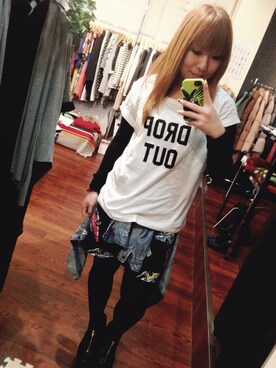 「JOYRICH」｜「アイテム（ワンピース/ドレス）」を使った、HEARTS YUKIさん（レディース・157cm）の春コーディネート