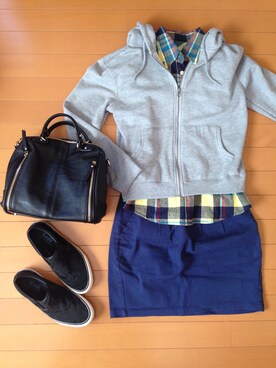 えりなさん（レディース・162cm）の秋コーディネート