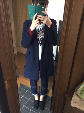 「PLAIN CLOTHING（プレーンクロージング）のアイテム（その他シューズ）」を使った、sssさん（レディース・167cm）の冬コーディネート