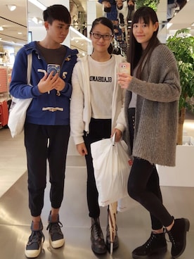 「ADLIB（アドリブ）のアイテム（カバーオール）」を使った、Riccoさん（メンズ・174cm）の春コーディネート