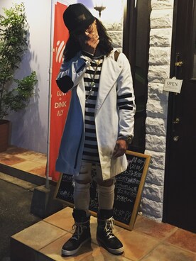 「adsr」｜「アイテム（モッズコート）」を使った、little1984さん（メンズ・168cm）の秋コーディネート