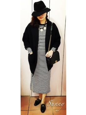 「5（ファイブ）のアイテム（ワンピース/ドレス）」を使った、Sunny Fanさん（レディース・170cm）の冬コーディネート