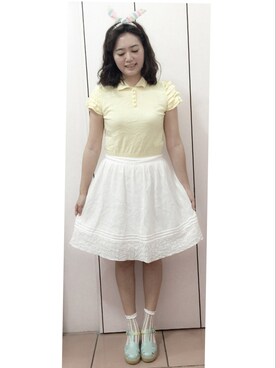 「chocolate schubar（チョコレートシューバー）のアイテム」を使った、Sunny Fanさん（レディース・170cm）の夏コーディネート