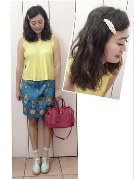 「chocolate schubar（チョコレートシューバー）のアイテム」を使った、Sunny Fanさん（レディース・170cm）の夏コーディネート