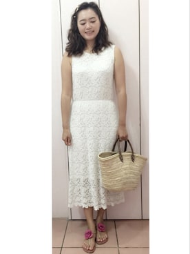 「LOVFEE（ラッフィ）のアイテム（ワンピース/ドレス）」を使った、Sunny Fanさん（レディース・170cm）の夏コーディネート