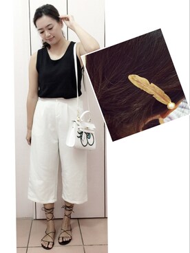 「MEIER.Q（マイヤーキュー）のアイテム（シューズ）」を使った、Sunny Fanさん（レディース・170cm）の秋コーディネート