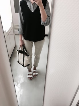 「L.L.Beanトート」｜yaeさん（レディース・169cm）の春コーディネート