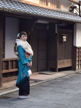 「同窓会」｜「アイテム（その他）」を使った、く ろ さん（レディース・155cm）の冬コーディネート