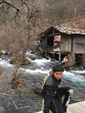 「PHILIPP PLEIN（フィリッププレイン）のアイテム」を使った、YB79 Gucci Yangboさん（メンズ・185cm）の冬コーディネート