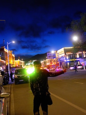 「PHILIPP PLEIN（フィリッププレイン）のアイテム」を使った、YB79 Gucci Yangboさん（メンズ・185cm）の春コーディネート