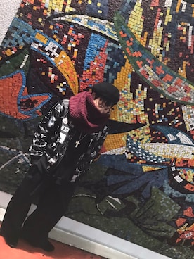 「JACKROSE（ジャックローズ）のアイテム（その他アウター）」を使った、ゆーすけさん（メンズ・165cm）の冬コーディネート