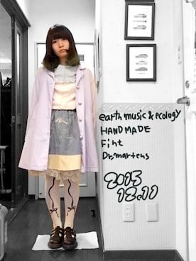 「handmade」｜「アイテム（その他アウター）」を使った、ぱちさん（レディース・157cm）の冬コーディネート