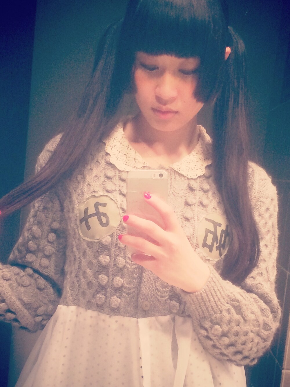 「神様ごっこのアイテム（ワンピース、グレー系）」を使った、꒰よたんちゃん꒱さん（レディース・159cm）の秋コーディネートの1枚目の写真